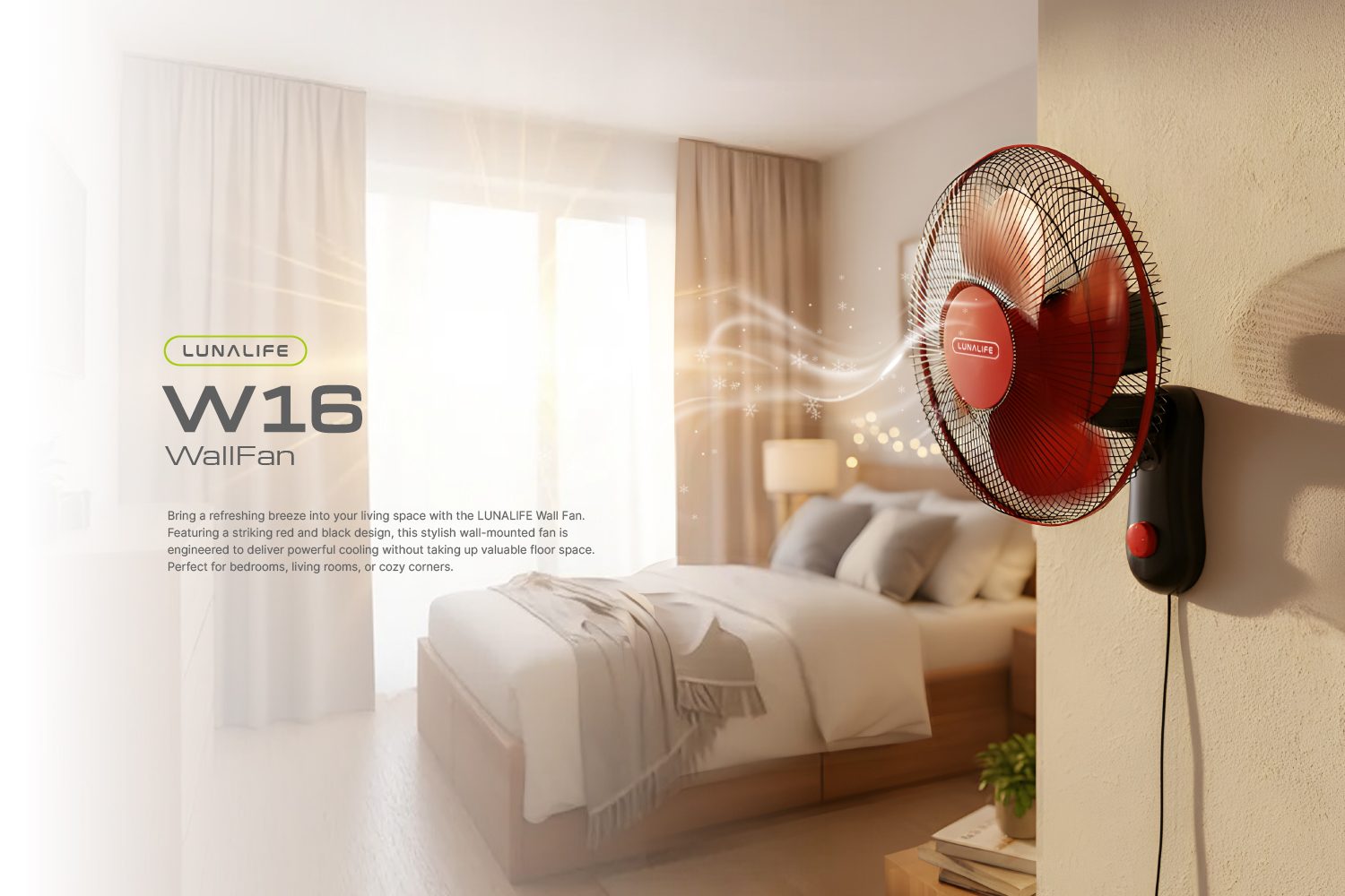 LUNA W16 Wall Fan